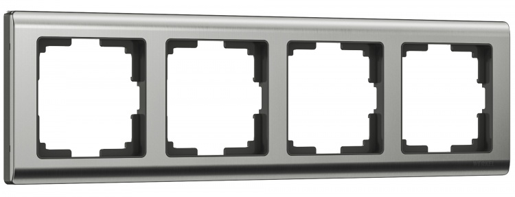 Рамка на 4 поста Werkel WL02-Frame-04 Metallic (глянцевый никель) - купить в Красноярске