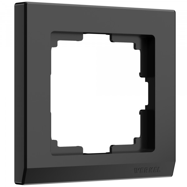 Рамка на 1 пост Werkel WL04-Frame-01 Stark (черный) - купить в Красноярске