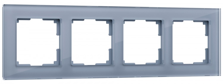 Рамка на 4 поста Werkel WL01-Frame-04 Favorit (серый) - купить в Красноярске