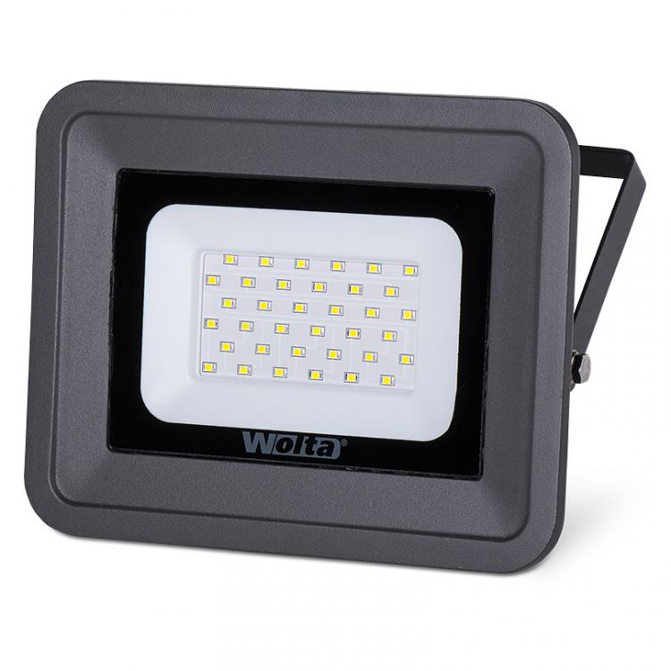 Светодиодный прожектор WOLTA WFL-30W/06 30Вт 5500К IP65 с гарантией 2 года