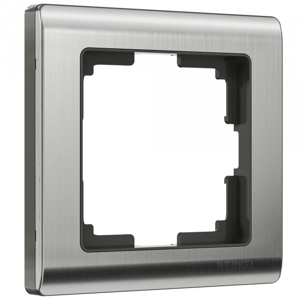 Рамка на 1 пост Werkel WL02-Frame-01 Metallic (глянцевый никель) - купить в Красноярске