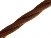 Витой ретро кабель для внешней проводки Werkel Retro 3х1,5мм коричневый - купить в Красноярске