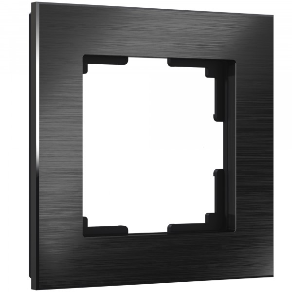 Рамка на 1 пост Werkel WL11-Frame-01 Aluminium (черный алюминий) - купить в Красноярске