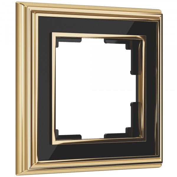 Рамка на 1 пост Werkel WL17-Frame-01 Palacio (золото / черный) - купить в Красноярске