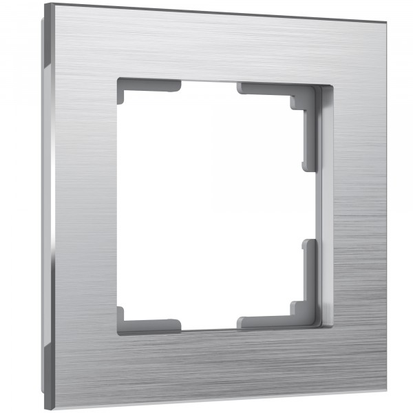 Рамка на 1 пост Werkel WL11-Frame-01 Aluminium (алюминий) - купить в Красноярске
