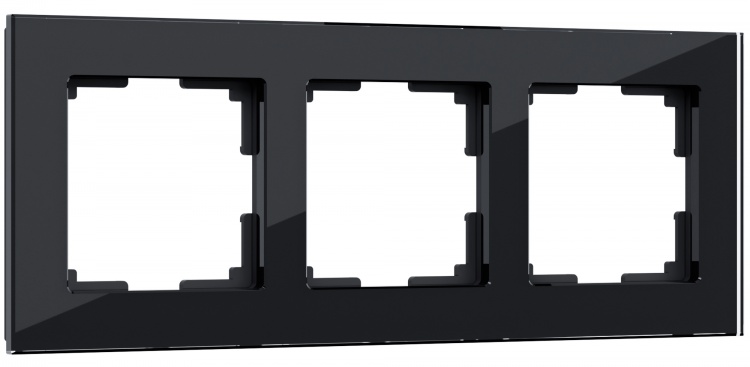 Рамка на 3 поста Werkel WL01-Frame-03 Favorit (черный) - купить в Красноярске