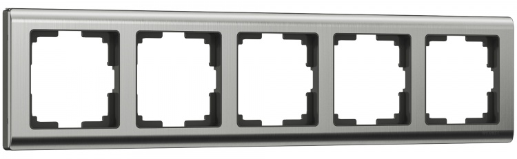 Рамка на 5 постов Werkel WL02-Frame-05 Metallic (глянцевый никель) - купить в Красноярске
