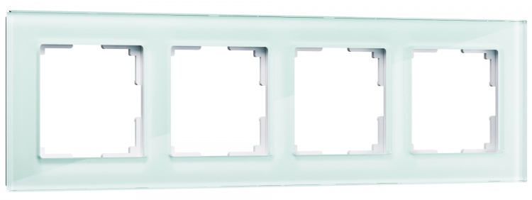 Рамка на 4 поста Werkel WL01-Frame-04 Favorit (натуральное стекло) - купить в Красноярске