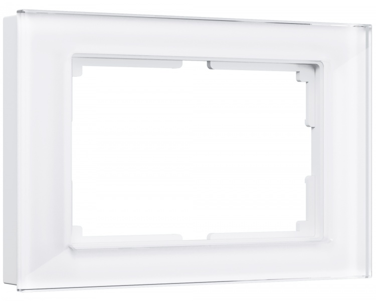 Рамка для двойной розетки Werkel WL01-Frame-01-DBL Favorit (белый) - купить в Красноярске