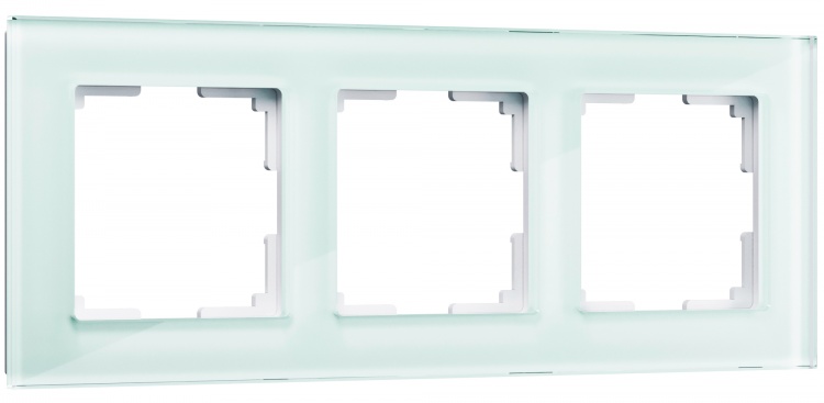 Рамка на 3 поста Werkel WL01-Frame-03 Favorit (натуральное стекло) - купить в Красноярске