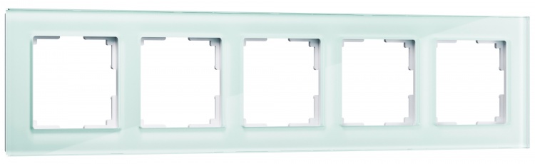 Рамка на 5 постов Werkel WL01-Frame-05 Favorit (натуральное стекло) - купить в Красноярске