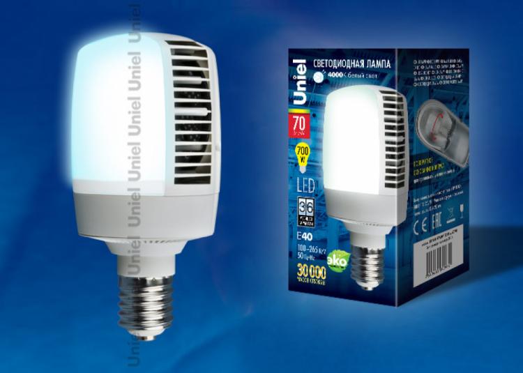 Лампа мощная светодиодная Venturo LED-M105-70W E40 ALV02WH матовая с гарантией 3 года